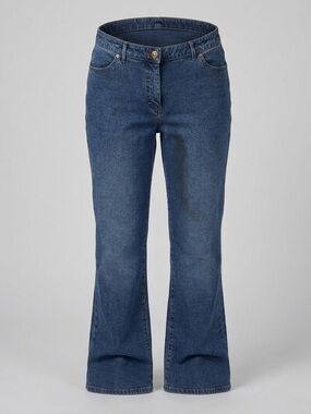 St. John Collection by Marie Gray Raw Hem Cotton Blue Jeans Sz. 8